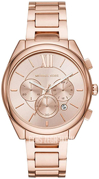 Michael Kors Janelle Różowe złoto/Stal w kolorze różowego złota Ø42 mm MK7108