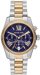 Michael Kors Lexington Niebieski/Pozlacana Ø38 mm MK7218