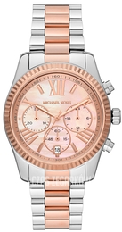 Michael Kors Lexington Różowy/Stal w kolorze różowego złota Ø38 mm MK7219