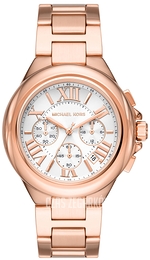 Michael Kors Camille Biały/Stal w kolorze różowego złota Ø43 mm MK7271