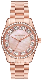Michael Kors Lexington Różowy/Stal w kolorze różowego złota Ø38 mm MK7444
