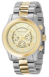 Michael Kors Runway Żółte złoto/Stal w odcieniu złota Ø45 mm MK8098