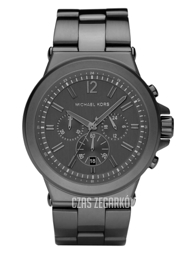Michael Kors Dylan Czarny/Stal Ø45 mm MK8205