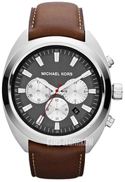 Michael Kors Dean Szary/Skóra Ø48 mm MK8294