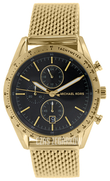 Michael Kors Czarny/Stal w odcieniu złota Ø42 mm MK8388