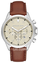 Michael Kors Kremowy/Skóra Ø45 mm MK8441