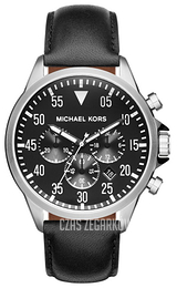 Michael Kors Gage Czarny/Skóra Ø45 mm MK8442