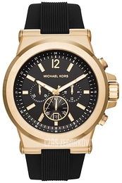 Michael Kors Dylan Czarny/Guma Ø48 mm MK8445