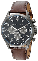 Michael Kors Gage Czarny/Skóra Ø45 mm MK8536