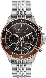 Michael Kors Czarny/Stal Ø44 mm MK8725