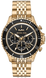 Michael Kors Bayville Czarny/Pozlacana Ø44 mm MK8726