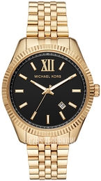 Michael Kors Lexington Czarny/Pozlacana Ø42 mm MK8751