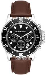 Michael Kors Everest Czarny/Skóra Ø45 mm MK9054