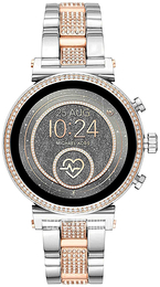 Michael Kors Sofie Ekran LCD/Stal w kolorze różowego złota Ø41 mm MKT5064