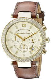 Michael Kors Parker Szampański/Skóra Ø39 mm MK2249