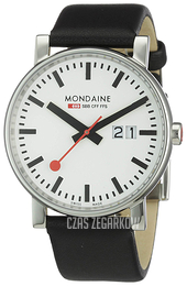 Mondaine Evo Big Biały/Skóra Ø40 mm A627.30303.11SBB