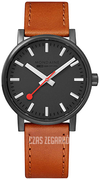 Mondaine Czarny/Skóra Ø40 mm MSE.40120.LG