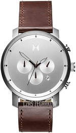 MVMT Chrono Srebrny/Skóra Ø45 mm D-MC01-SBRL