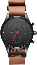 MVMT Voyager Czarny/Skóra Ø42 mm D-MV01-BTL2