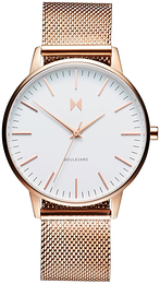 MVMT Boulevard Biały/Stal w kolorze różowego złota Ø38 mm MB01-RGWM