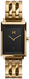 MVMT Signature Square Czarny/Stal w odcieniu złota MF03-GGR