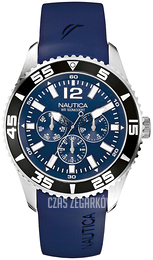 Nautica Multifunction Niebieski/Guma Ø44 mm A12024G