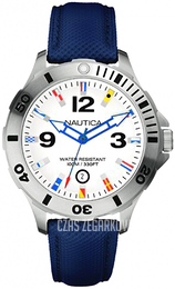 Nautica Bfd 101 Biały/Skóra Ø46 mm A12566G