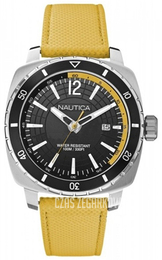 Nautica Analog Czarny/Skóra A13634G