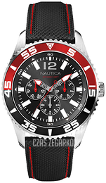 Nautica Multifunction Czarny/Skóra Ø44 mm A14670G