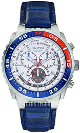 Nautica Nst Biały/Skóra Ø45 mm A14679G