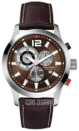 Nautica NCS Brązowy/Skóra Ø44 mm A15548G