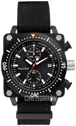 Nautica Chronograph Czarny/Tkanina Ø44 mm A16590G