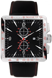 Nautica Chronograph Czarny/Skóra A17530