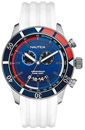 Nautica Chronograph Niebieski/Guma Ø45 mm A17585G