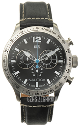 Nautica Chronograph Czarny/Skóra Ø50 mm A19560G