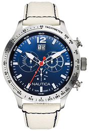Nautica Chronograph Niebieski/Skóra Ø50 mm A19567G