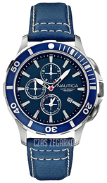 Nautica BFD 101 Niebieski/Skóra Ø44 mm A20110G