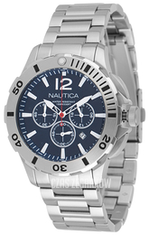 Nautica Chronograph Niebieski/Stal Ø44 mm A23597G