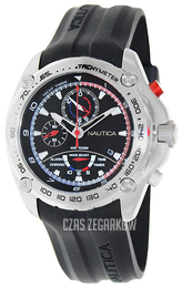Nautica Chronograph Czarny/Guma Ø44 mm A29520G