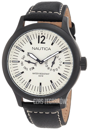 Nautica NCT Biały/Skóra Ø45 mm N13601G