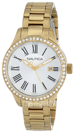 Nautica BFD 101 Srebrny/Stal w odcieniu złota Ø36 mm N16661M