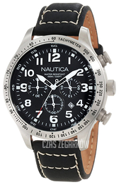 Nautica BFD 101 Czarny/Skóra Ø44 mm N17616G
