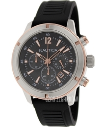Nautica Chronograph Czarny/Żywica z tworzywa sztucznego Ø46 mm N17654G