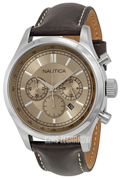 Nautica Chronograph Szary/Skóra Ø44 mm N18652G