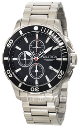 Nautica BFD 101 Czarny/Stal Ø44 mm N20507G