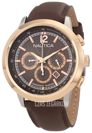 Nautica NCT Brązowy/Skóra Ø44 mm N21024G