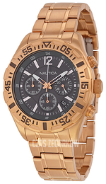 Nautica Chronograph Szary/Stal w kolorze różowego złota Ø48 mm N23613G