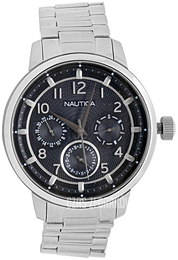 Nautica Multifunction Czarny/Stal Ø44 mm NAD16559G