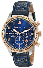 Nautica BFD 105 Niebieski/Skóra Ø44 mm NAD17500G