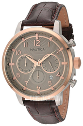 Nautica NCT Szary/Skóra Ø44 mm NAD17517G